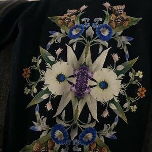 Burberry Kids Dress - Black with Floral Design
